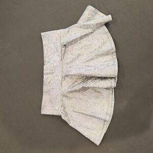 Micro Mini silver/disco skirt